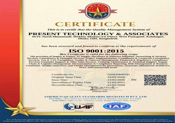 ISO 9001:2015 Certification